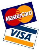 Pay via mastercard or VISA